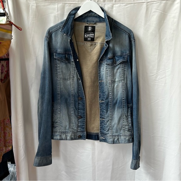 Buffalo Jeans Lightweight Denim Jacket Size M 📏 P2P 20” - Picture 3 of 13